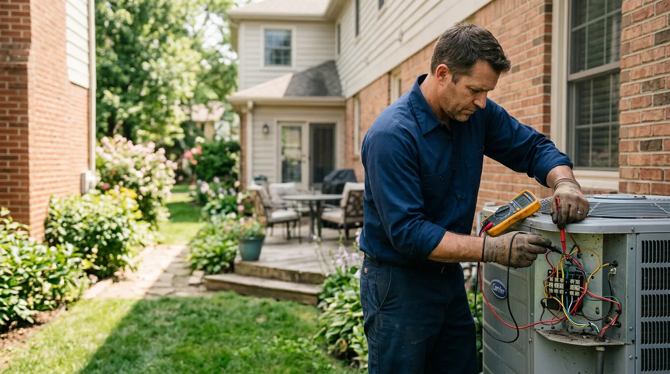 HVAC technician working near Pierrepont Manor, NY